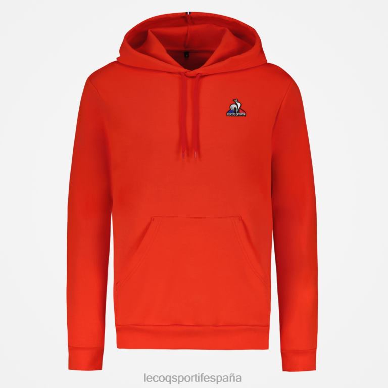 Le Coq Sportif sudadera con capucha roja hombres TD86653 ropa