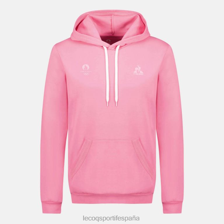 Le Coq Sportif sudadera con capucha rosa hombres TD86630 ropa