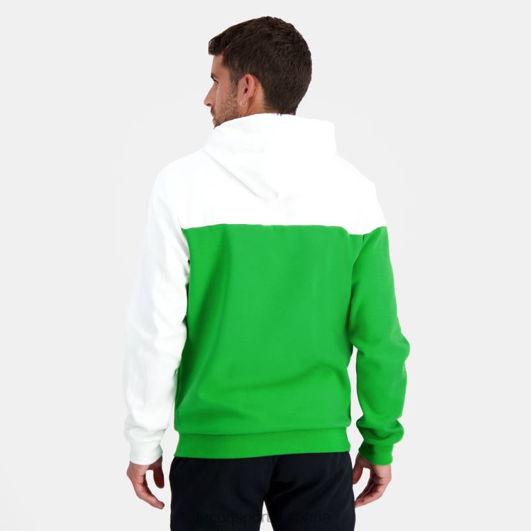 Le Coq Sportif sudadera con capucha verde hombres TD86617 ropa
