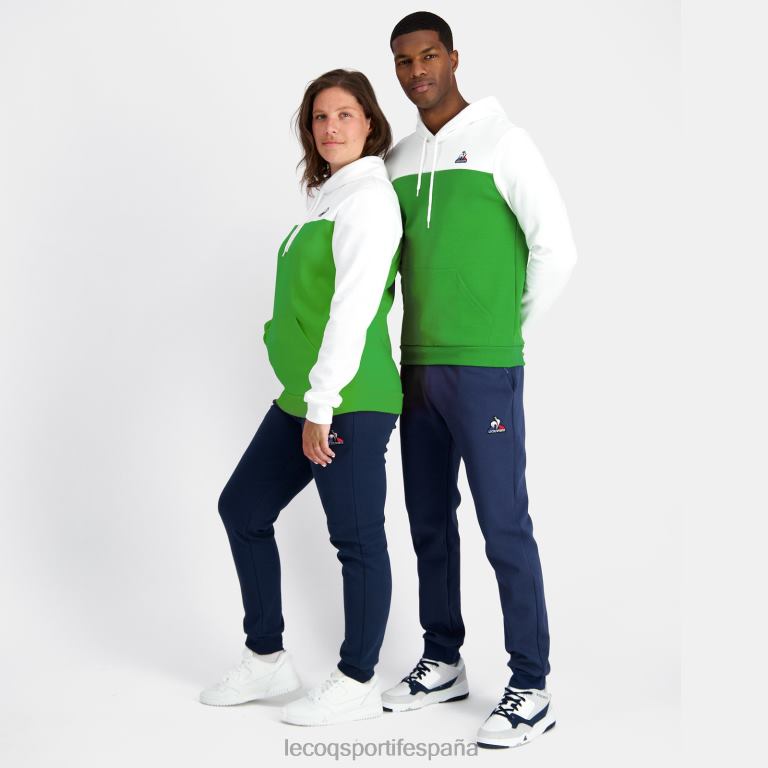 Le Coq Sportif sudadera con capucha verde hombres TD86617 ropa