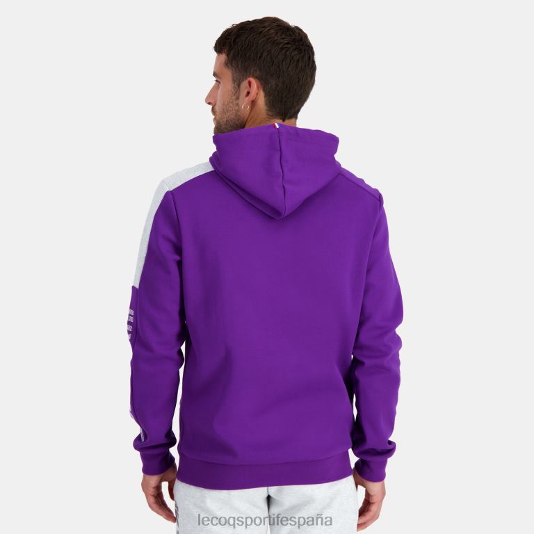 Le Coq Sportif sudadera con capucha violeta hombres TD866442 ropa