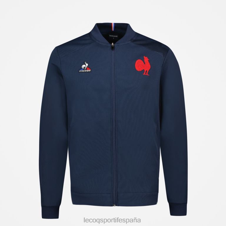 Le Coq Sportif sudadera con cremallera azul hombres TD866474 ropa