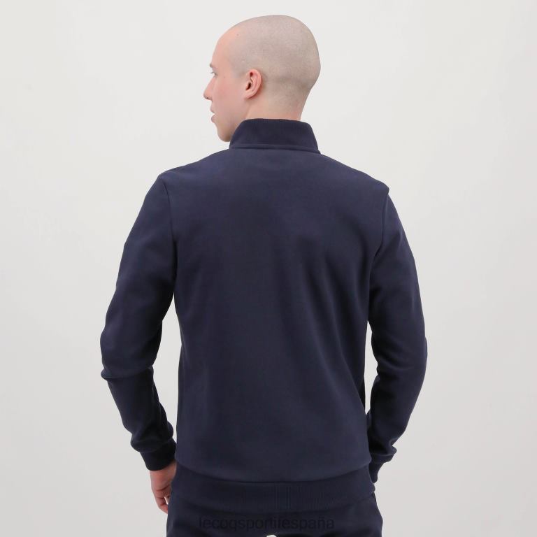 Le Coq Sportif sudadera con cremallera azul hombres TD86677 ropa