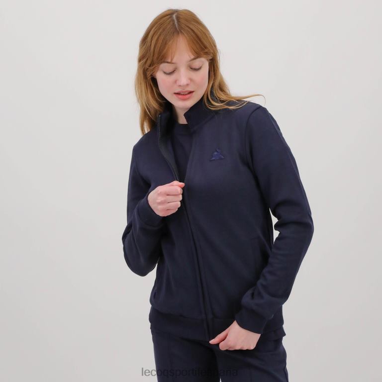 Le Coq Sportif sudadera con cremallera azul hombres TD86677 ropa