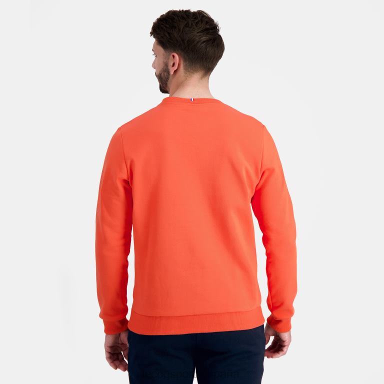 Le Coq Sportif sudadera naranja hombres TD86614 ropa