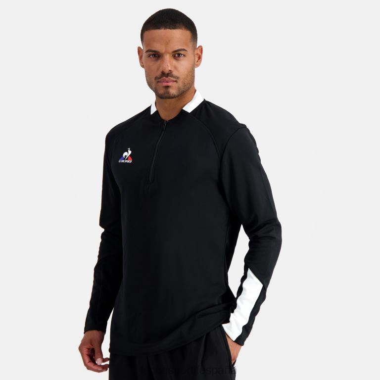 Le Coq Sportif sudadera negra hombres TD86676 ropa