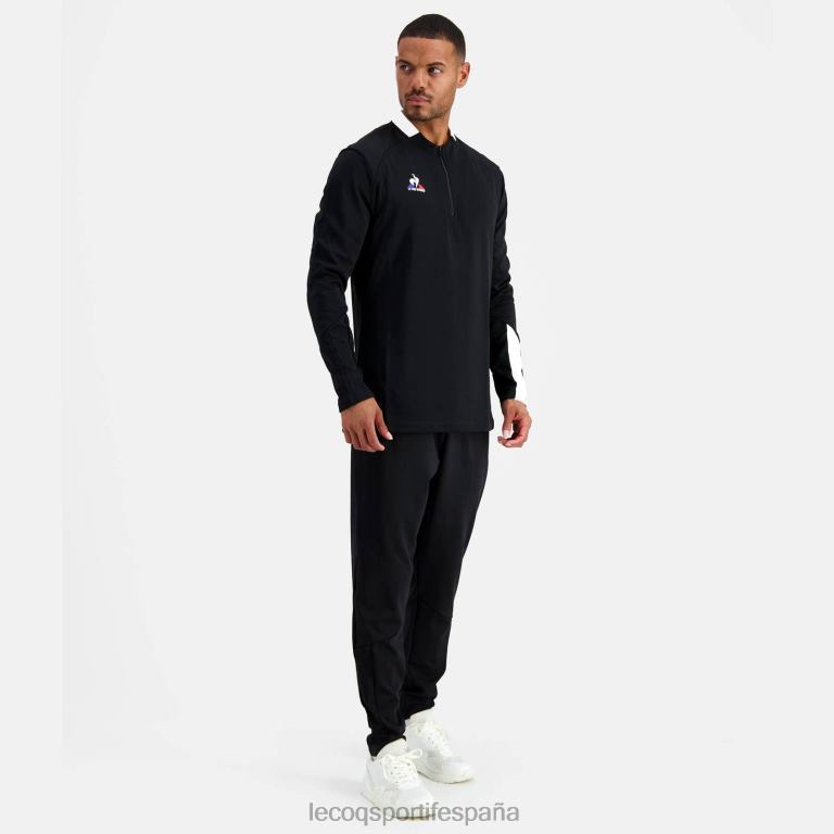 Le Coq Sportif sudadera negra hombres TD86676 ropa