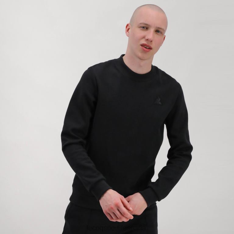 Le Coq Sportif sudadera negra hombres TD86679 ropa