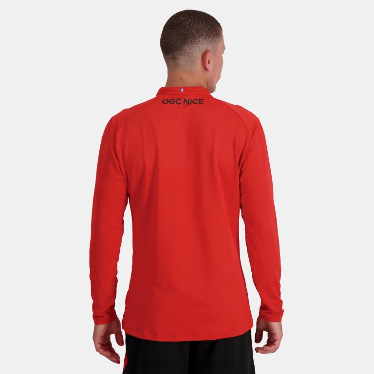 Le Coq Sportif sudadera roja hombres TD86616 ropa