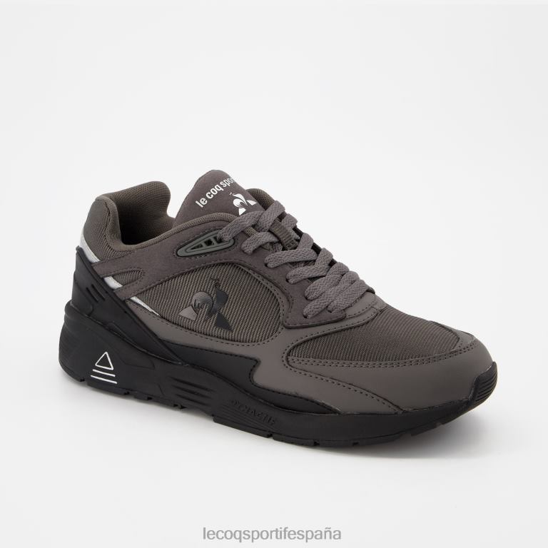 Le Coq Sportif zapato lcs r1100 suela negra gris hombres TD866543 zapatos
