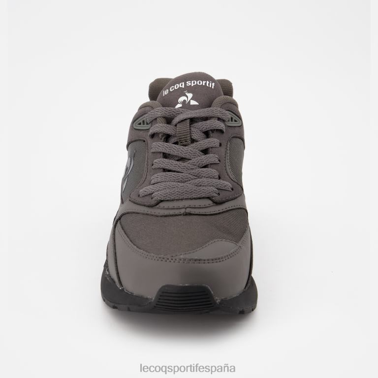 Le Coq Sportif zapato lcs r1100 suela negra gris hombres TD866543 zapatos