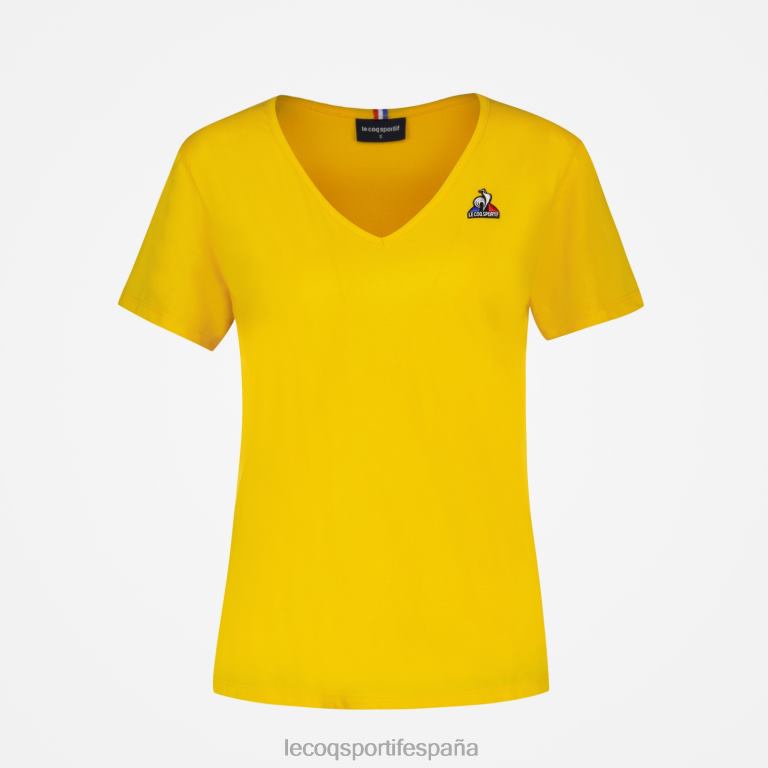 Le Coq Sportif camiseta amarilla mujer TD866594 ropa