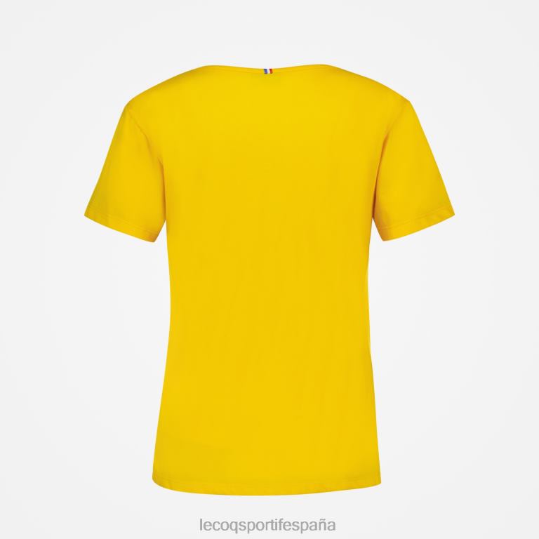 Le Coq Sportif camiseta amarilla mujer TD866594 ropa