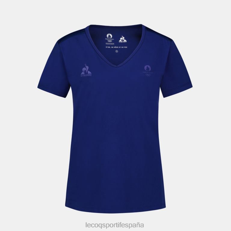 Le Coq Sportif camiseta azul mujer TD866342 ropa