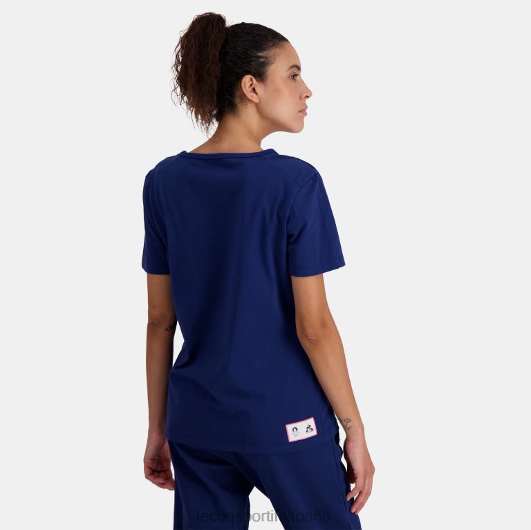 Le Coq Sportif camiseta azul mujer TD866342 ropa