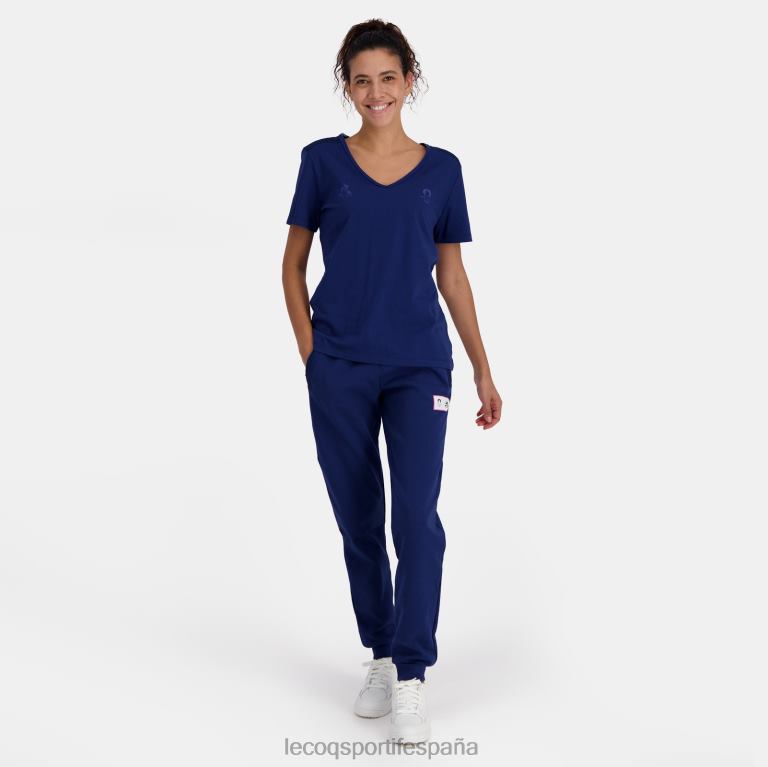 Le Coq Sportif camiseta azul mujer TD866342 ropa