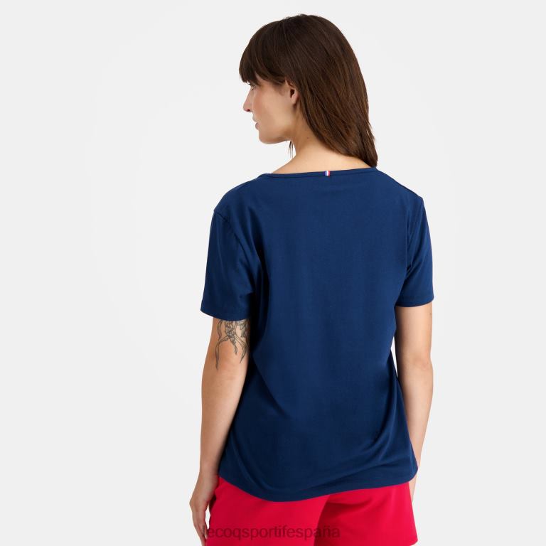Le Coq Sportif camiseta azul mujer TD866358 ropa