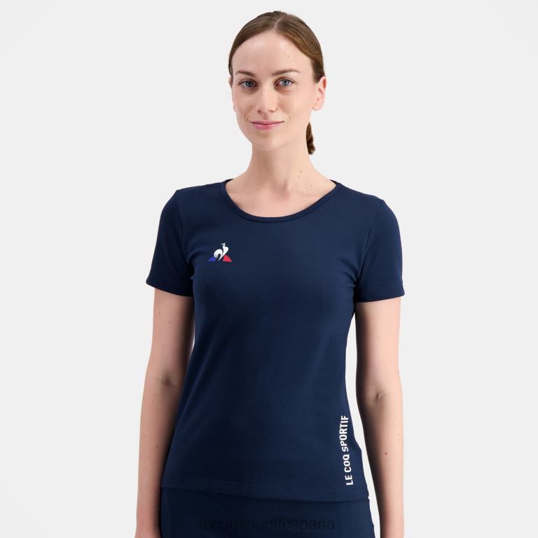 Le Coq Sportif camiseta azul mujer TD866609 ropa