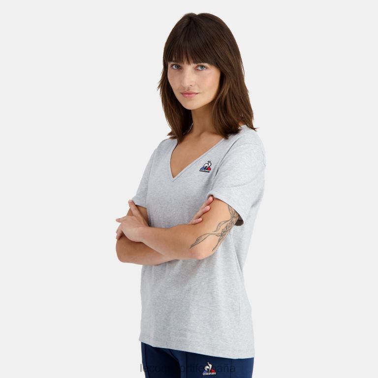Le Coq Sportif camiseta gris mujer TD866359 ropa