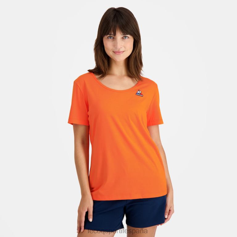 Le Coq Sportif camiseta naranja mujer TD866593 ropa