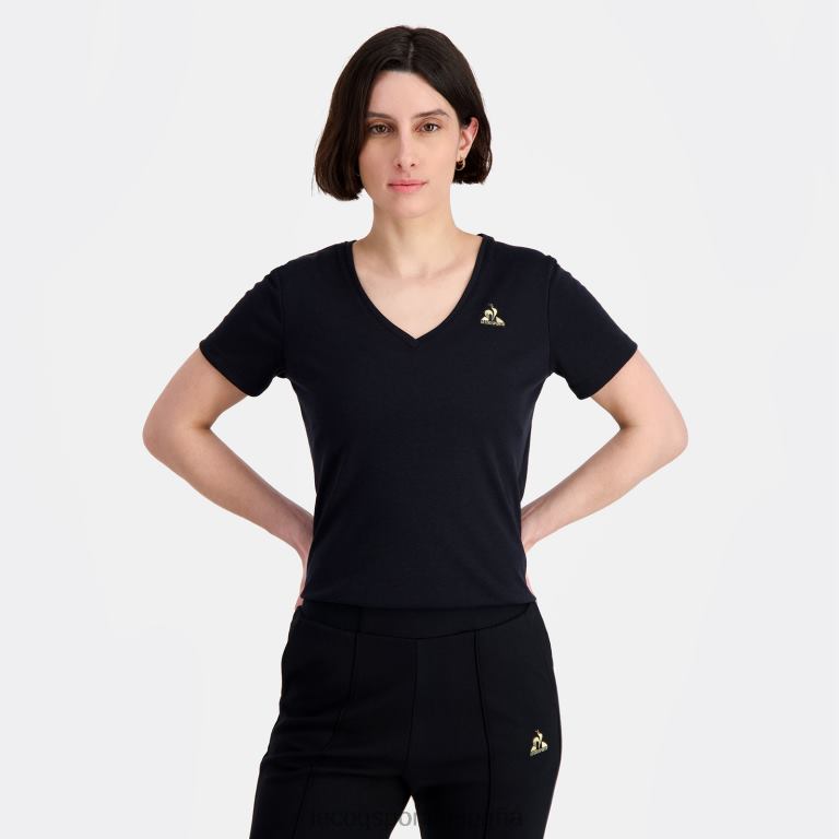 Le Coq Sportif camiseta negra mujer TD866351 ropa