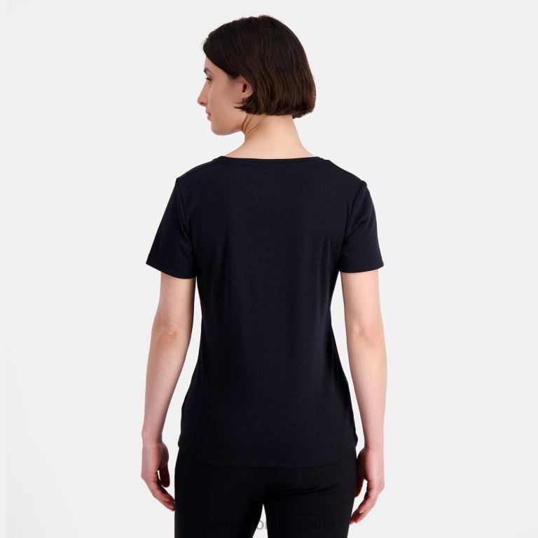 Le Coq Sportif camiseta negra mujer TD866351 ropa
