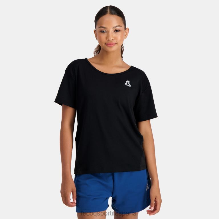 Le Coq Sportif camiseta negra mujer TD866354 ropa