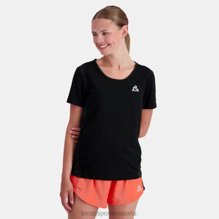 Le Coq Sportif camiseta negra mujer TD866357 ropa