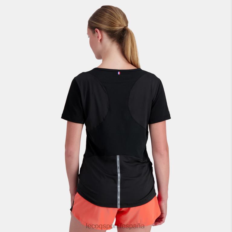 Le Coq Sportif camiseta negra mujer TD866357 ropa