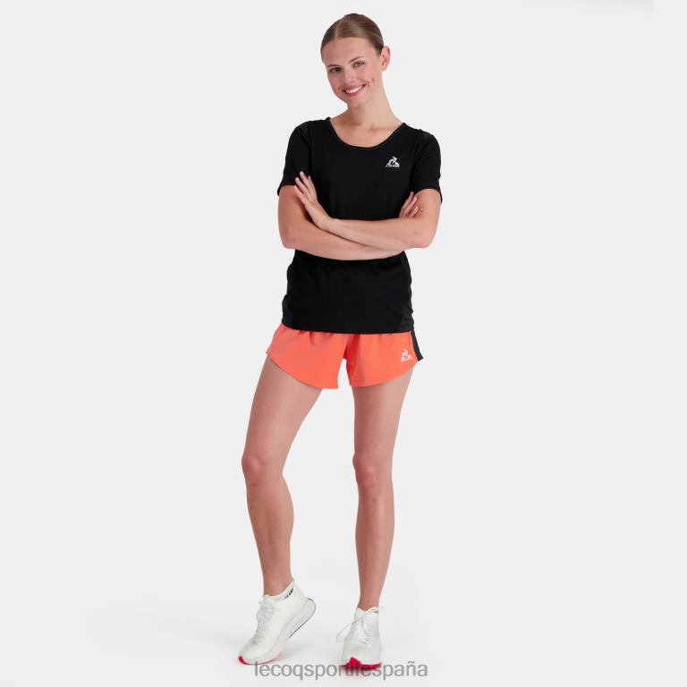 Le Coq Sportif camiseta negra mujer TD866357 ropa