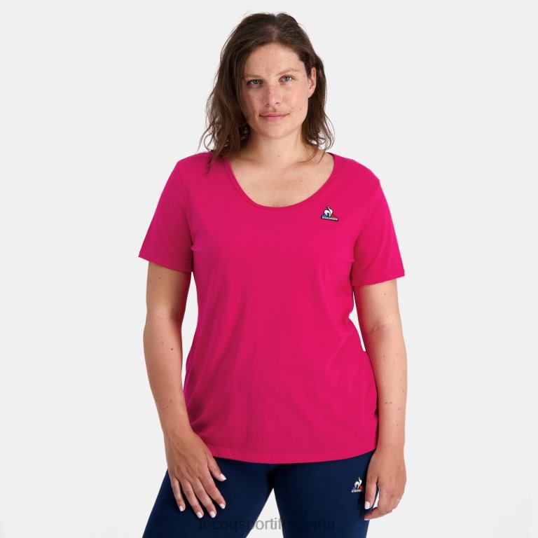 Le Coq Sportif camiseta roja mujer TD866348 ropa