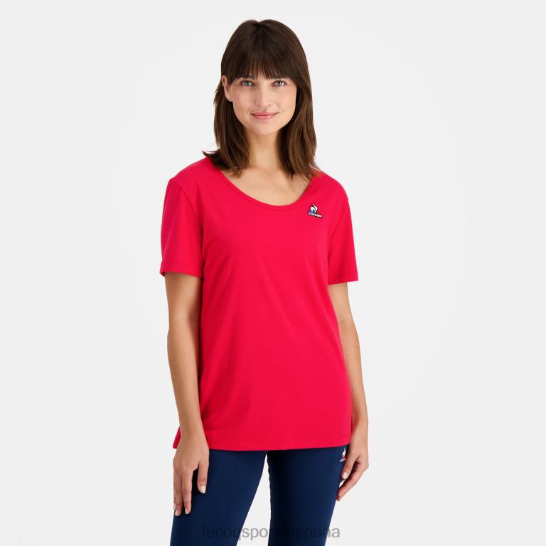 Le Coq Sportif camiseta roja mujer TD866596 ropa