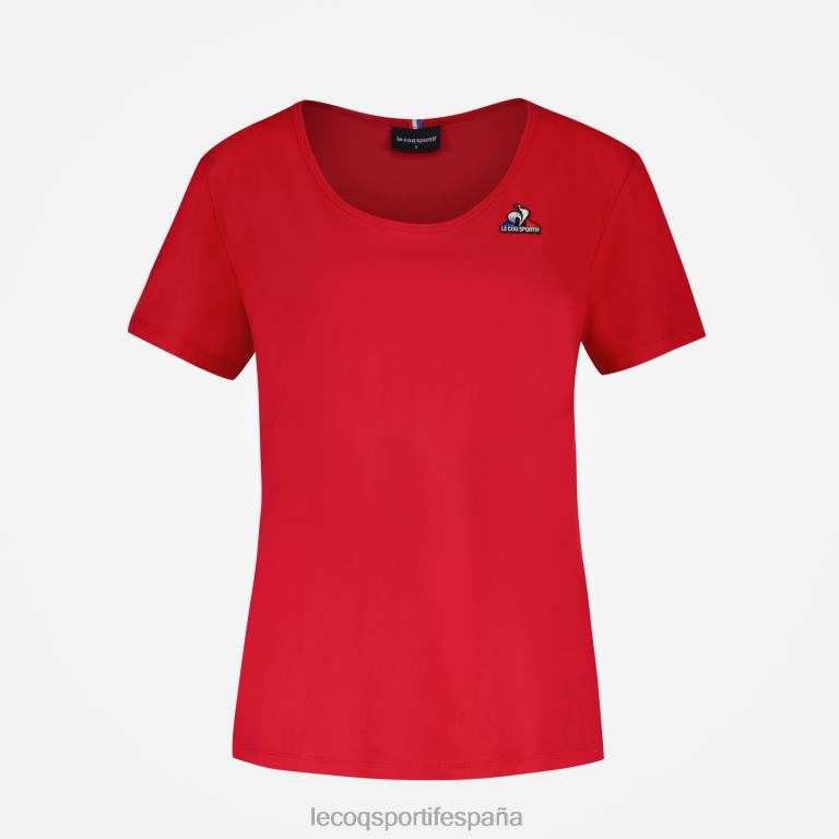 Le Coq Sportif camiseta roja mujer TD866596 ropa