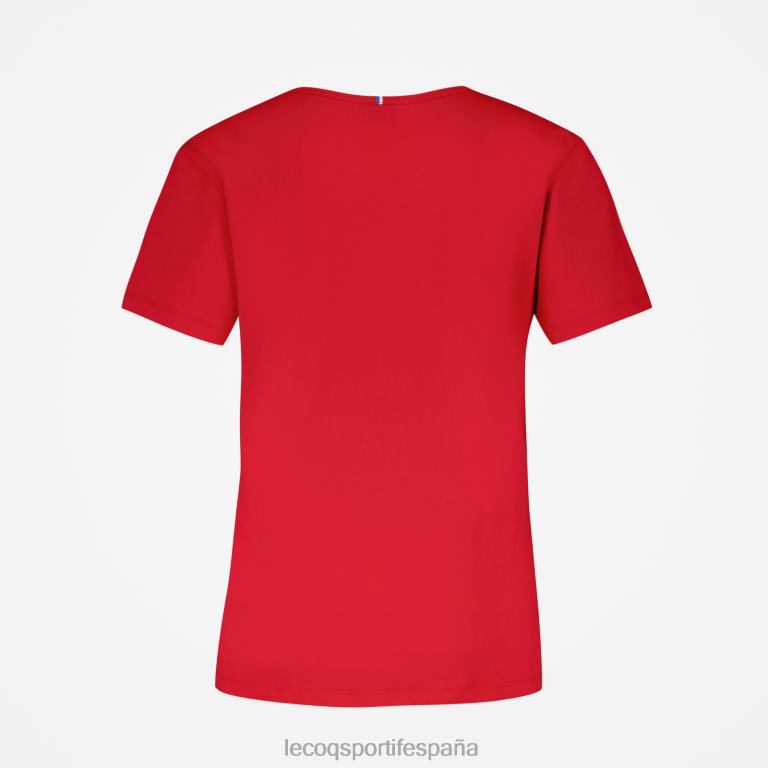 Le Coq Sportif camiseta roja mujer TD866596 ropa