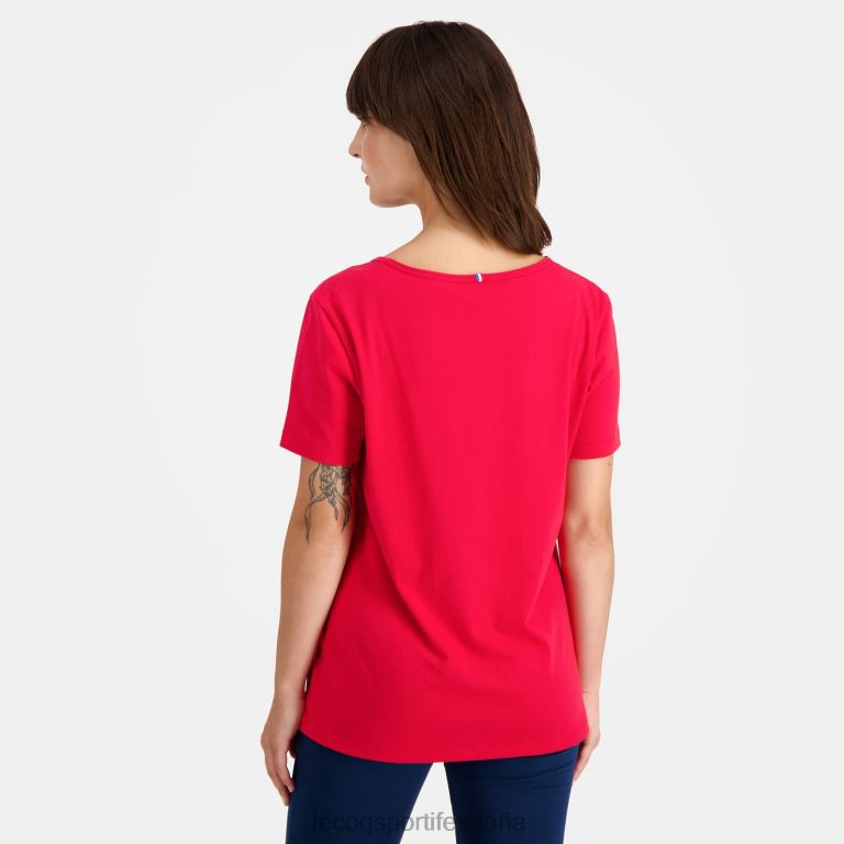 Le Coq Sportif camiseta roja mujer TD866596 ropa