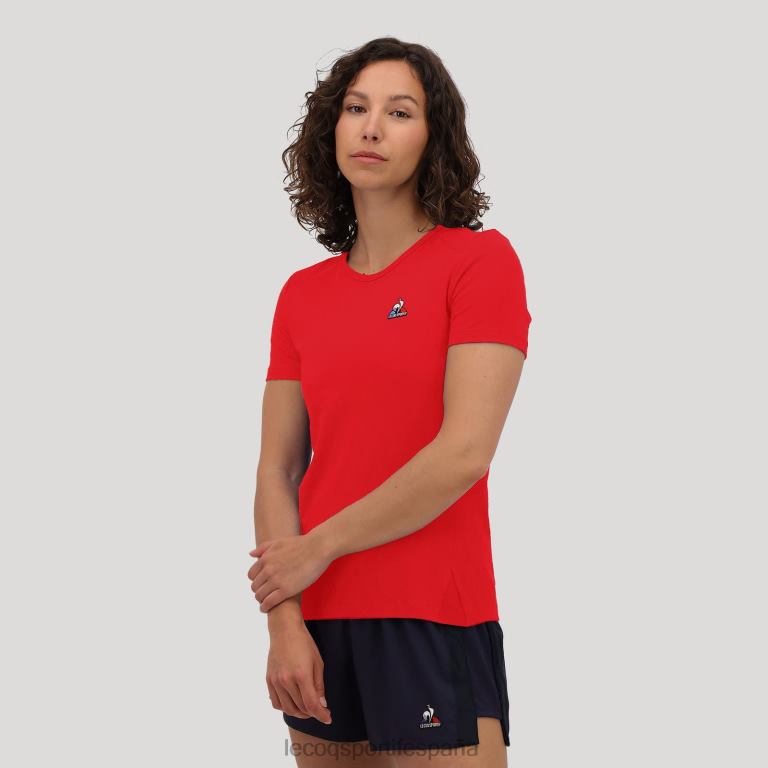 Le Coq Sportif camiseta roja mujer TD866600 ropa