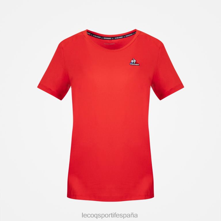 Le Coq Sportif camiseta roja mujer TD866600 ropa
