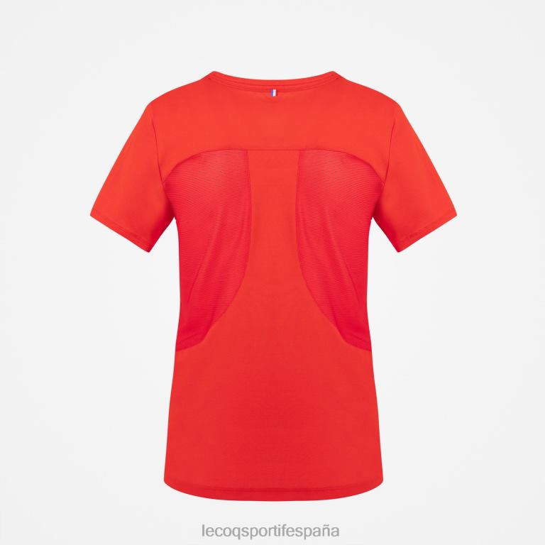 Le Coq Sportif camiseta roja mujer TD866600 ropa