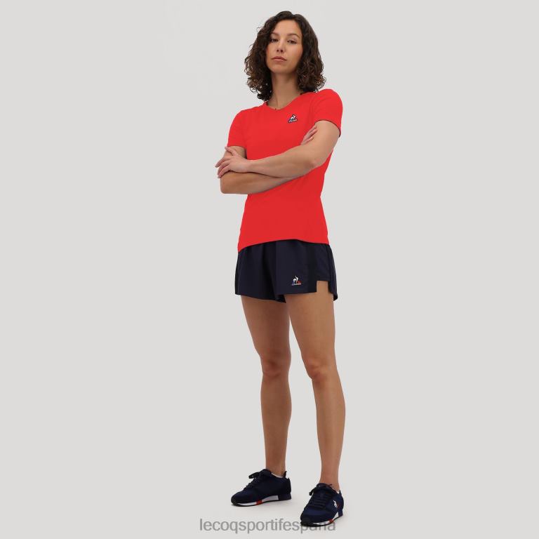 Le Coq Sportif camiseta roja mujer TD866600 ropa