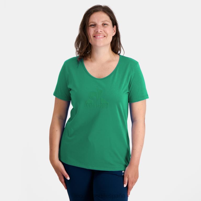 Le Coq Sportif camiseta verde mujer TD866347 ropa
