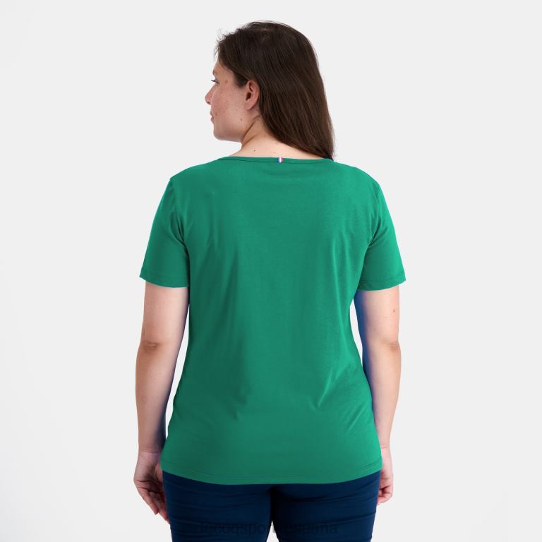 Le Coq Sportif camiseta verde mujer TD866347 ropa