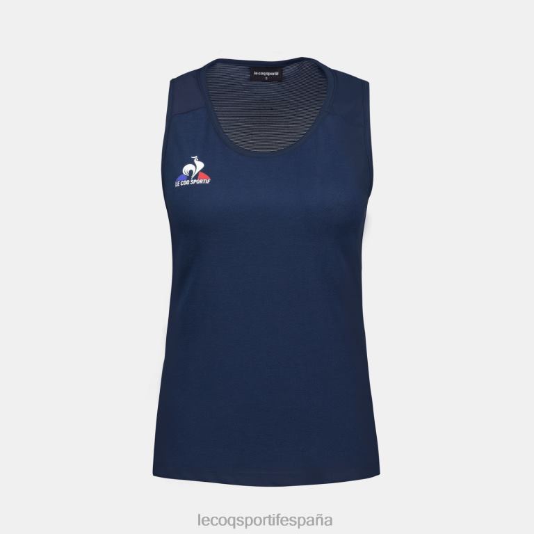 Le Coq Sportif chaleco azul mujer TD866350 ropa