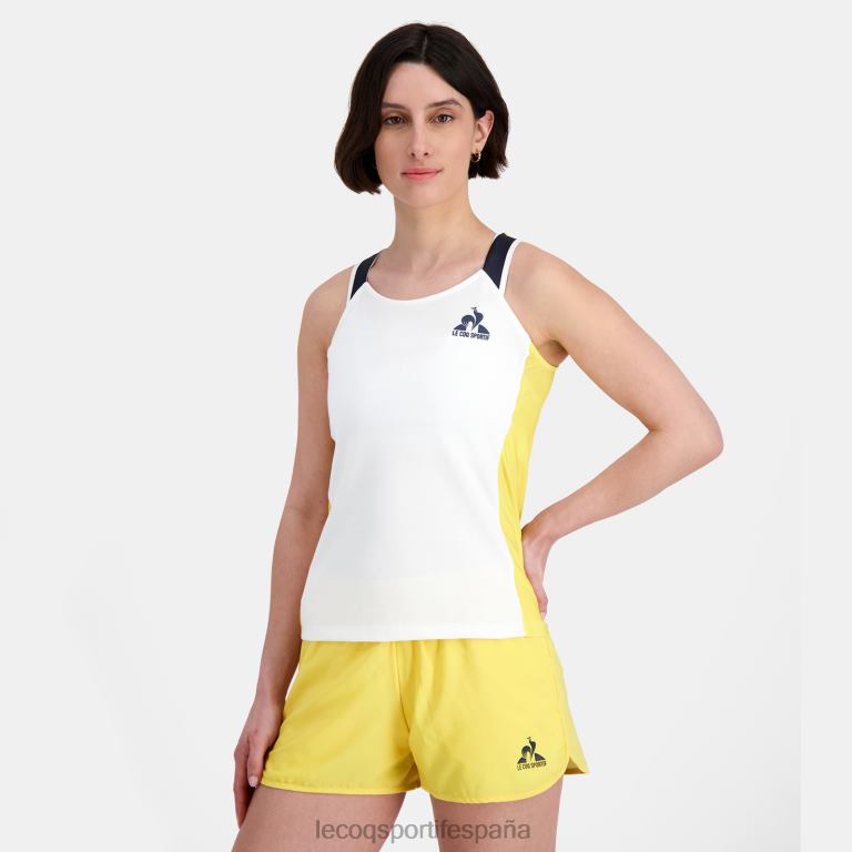 Le Coq Sportif chaleco blanco mujer TD866345 ropa