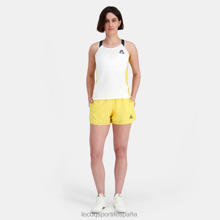Le Coq Sportif chaleco blanco mujer TD866345 ropa