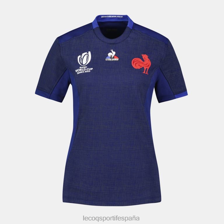 Le Coq Sportif réplica camiseta xv de france - copa del mundo de rugby 2023 azul mujer TD866349 ropa