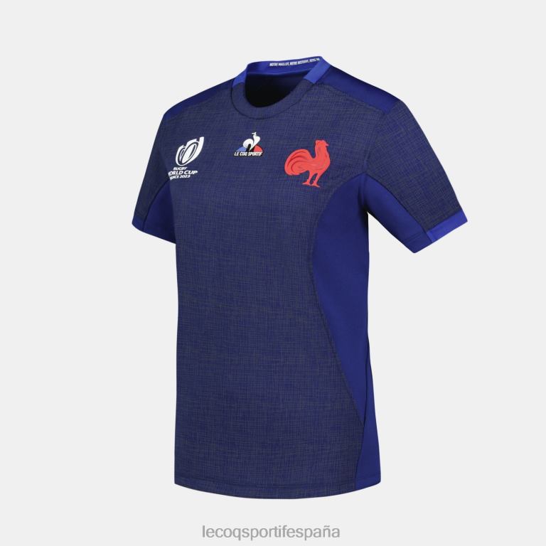 Le Coq Sportif réplica camiseta xv de france - copa del mundo de rugby 2023 azul mujer TD866349 ropa