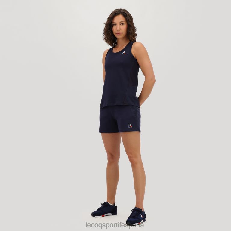 Le Coq Sportif pantalones cortos azul mujer TD866617 ropa