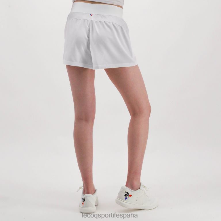 Le Coq Sportif pantalones cortos blancos mujer TD866614 ropa