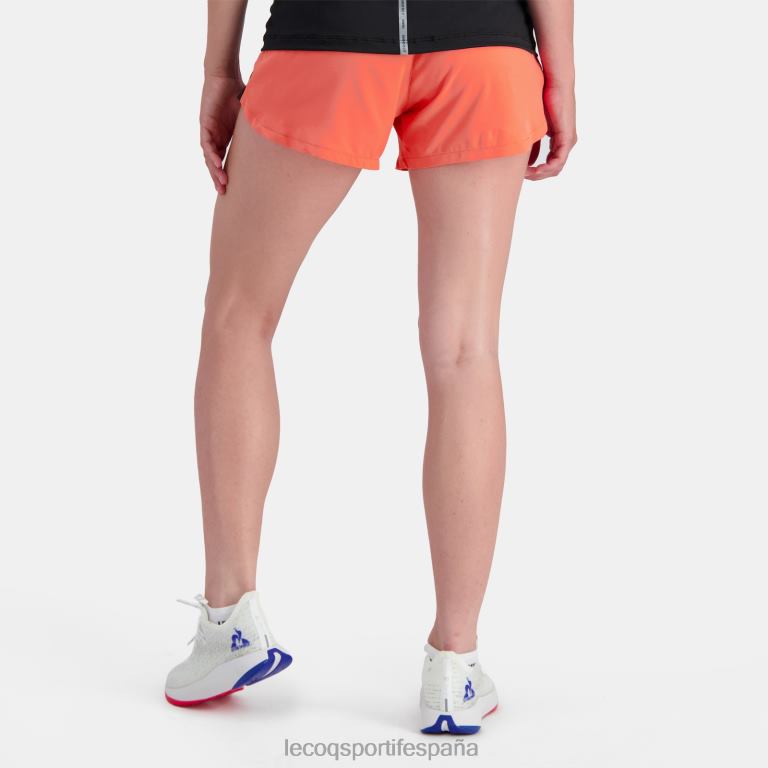 Le Coq Sportif pantalones cortos naranja mujer TD866333 ropa