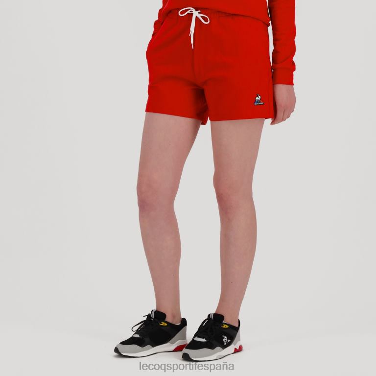 Le Coq Sportif pantalones cortos rojos mujer TD866611 ropa